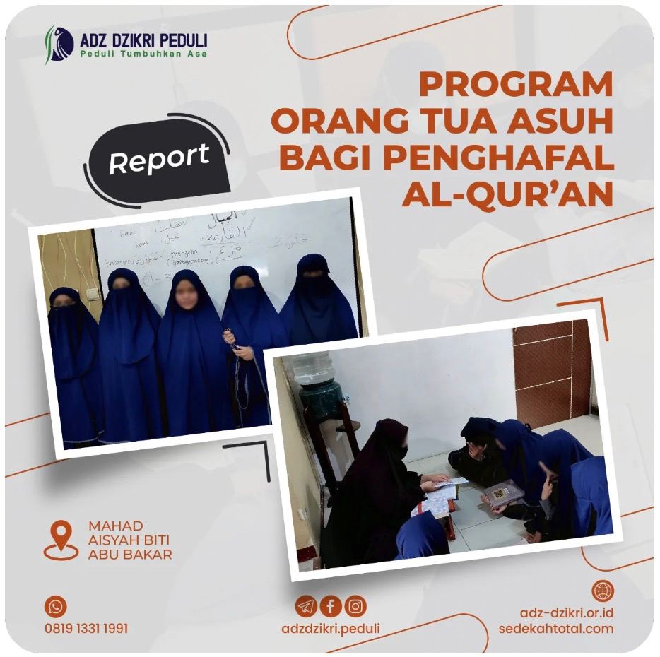 Report Program Orang Tua Asuh Penghafal Quran